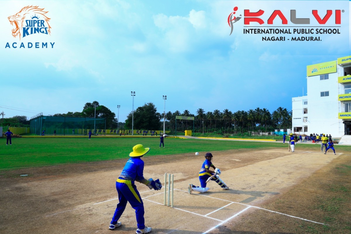 Kalvi International Public School Hosts Thrilling Cricket Match