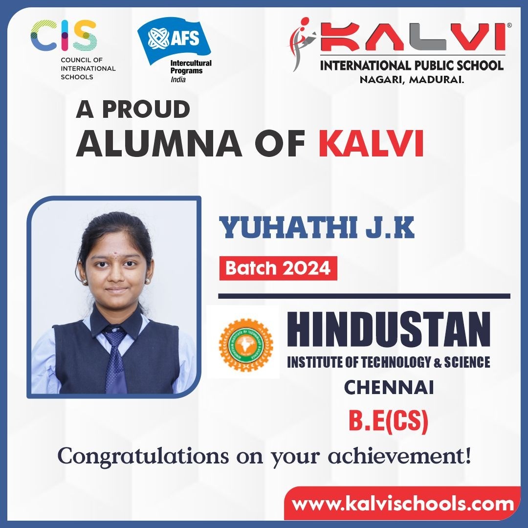 ALUMNA AND ALUMNUS OF KALVI