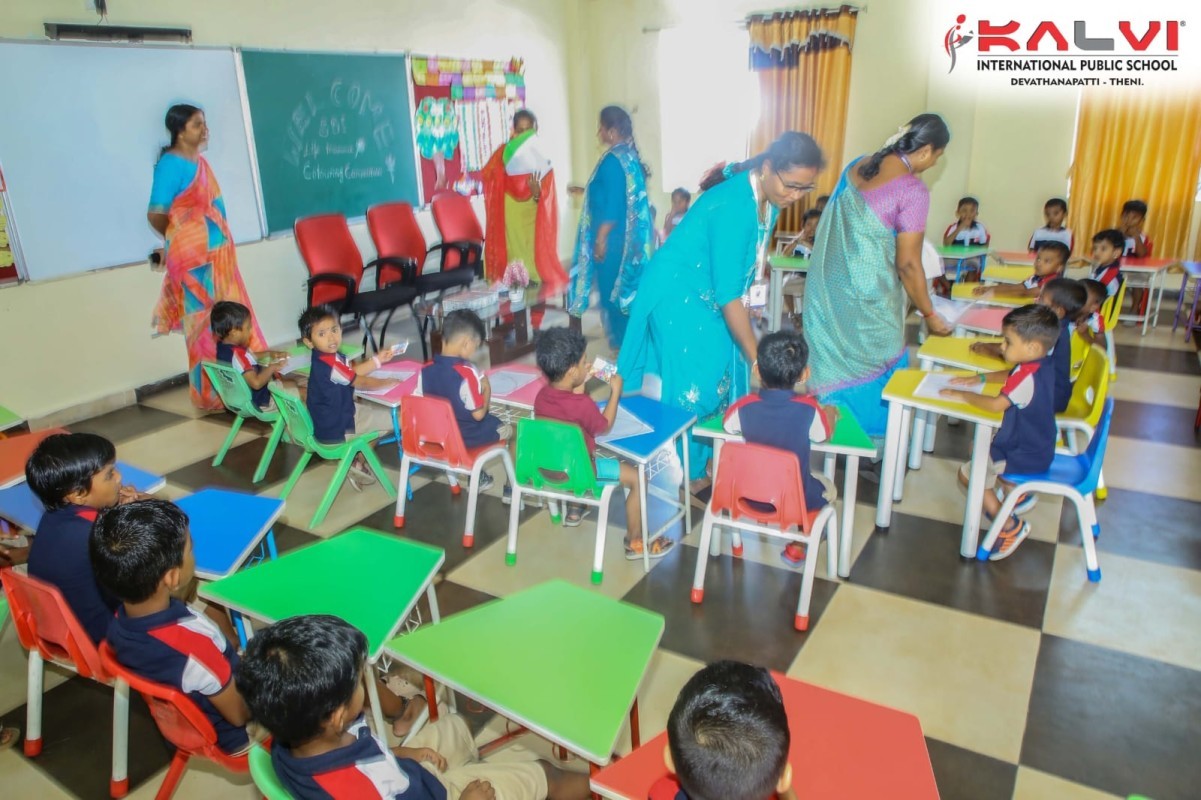 Drawing Competition for our Kindergarten students - KIPS, Theni