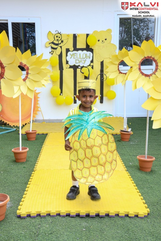 Kalvi Intercontinental School Celebrated Yellow Day