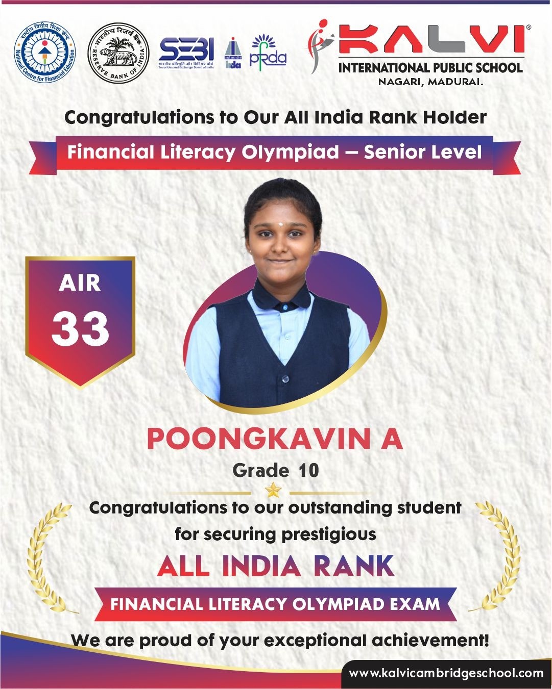 Financial Literacy Olympiad - Senior Level