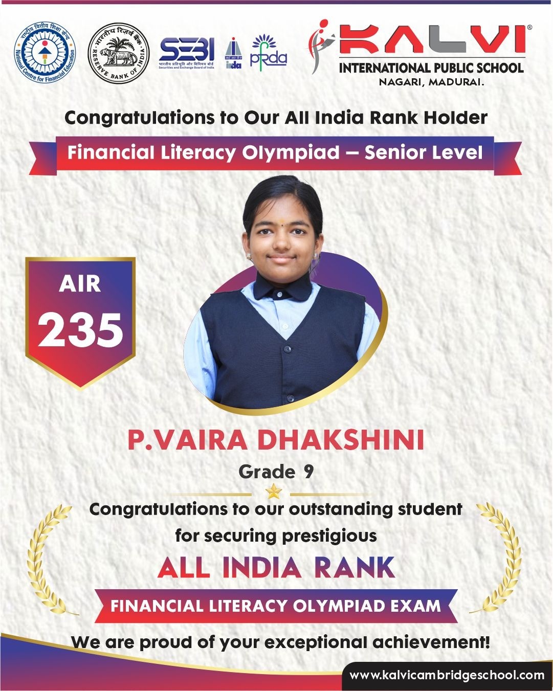 Financial Literacy Olympiad - Senior Level