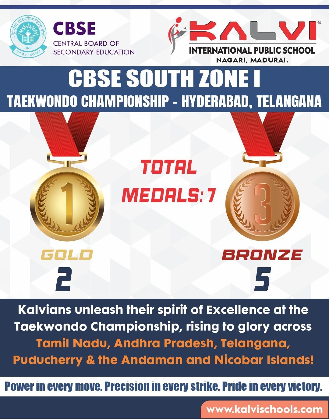 CBSE SOUTH ZONE–I TAEKWONDO CHAMPIONSHIP - HYDERABAD, TELANGANA