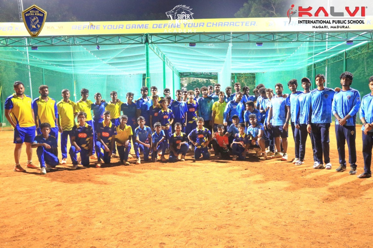 The Nellai Royal Kings (TNPL) team visited the Super Kings Academy