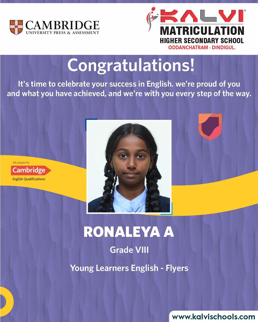 It's time to celebrate success in English  - ODC, Dindigul