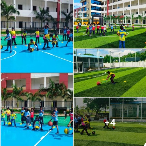 Greetings from Kalvi International Public School, Devathanapatti - Theni !!! Outdoor fun - Obstacle course