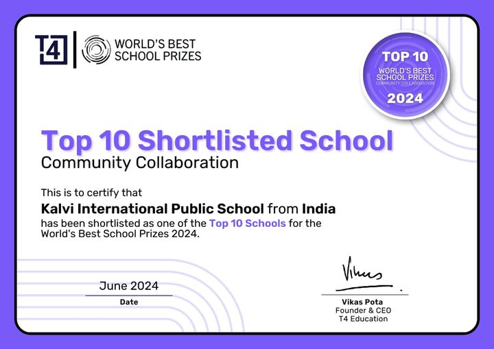 World's Best School Prize for Community Collaboration, 2024!